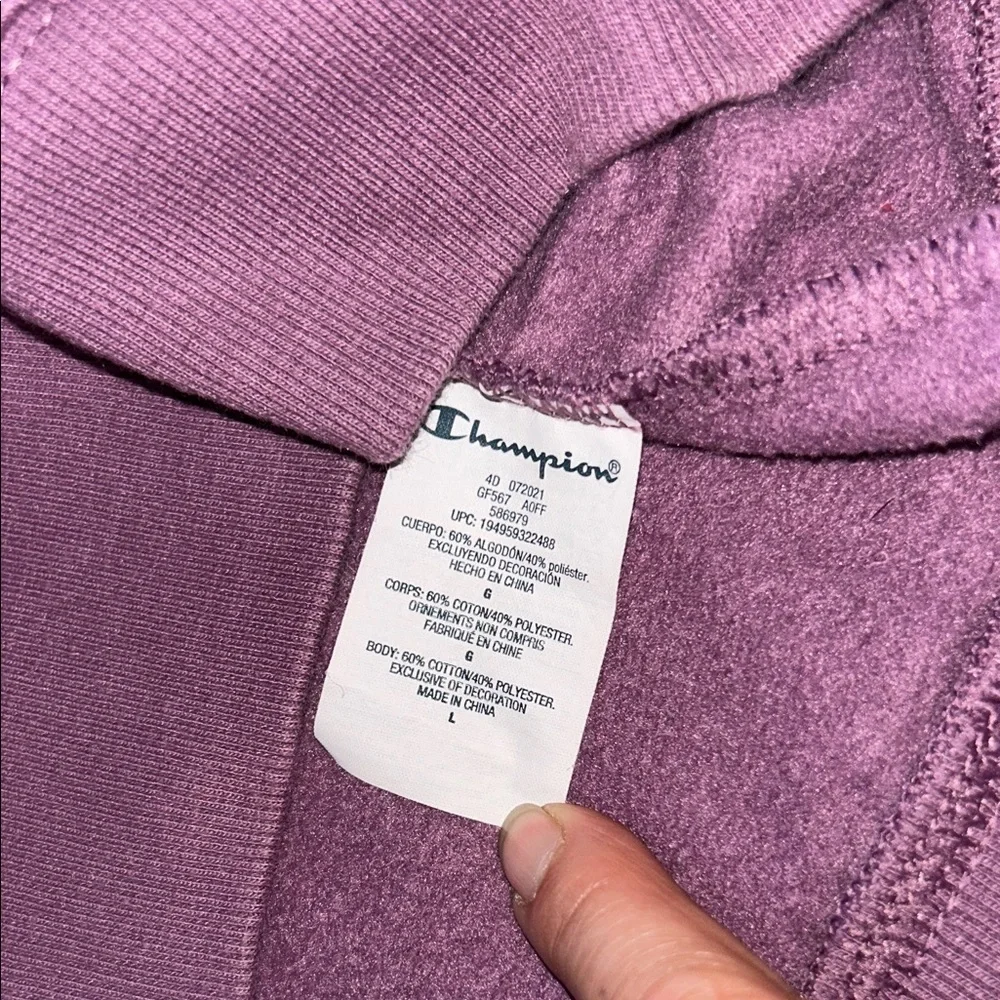 Champion Purple Crew Neck Sweater